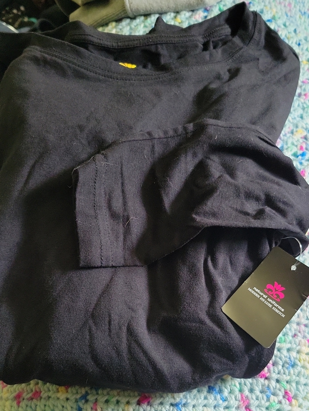 5 Black Long Sleeve with Branded Tag